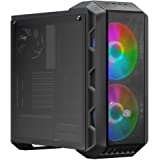 Amazon.com: Cooler Master MasterCase H500 ARGB Airflow ATX Mid-Tower with Mesh & Transparent Front Panel Option, Dual 200mm ARGB Fans, Tempered Glass &amp; ARGB Lighting System 机箱