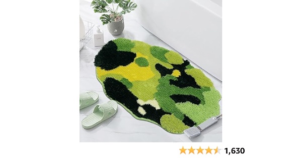 【折后$8.99 Prime包邮】3D树叶浴室吸水地毯

需激活额外10% off折扣券

原价$24.99!!这款苔藓浴垫采用3D苔藓效果，精致的簇绒工艺，呈现自然的波西米亚感。苔藓地毯采用柔软的材料，复制了真正苔藓的柔软和充满活力的绿色，创造出独特而自然的美感。这款地毯为任何空间增添了一丝有机之美和宁静感，为室内带来了一片自然。