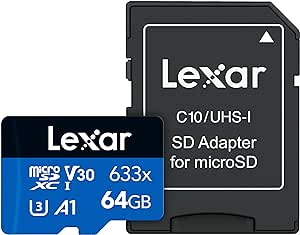 Lexar 高性能 64GB MicroSDXC 储存卡