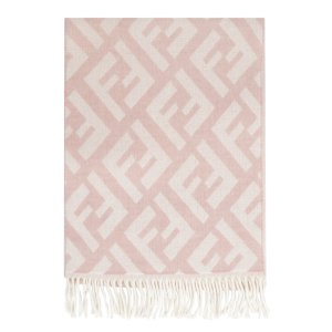 $618.88 Fendi Monogram Jacquard Fringed Scarf – Cettire