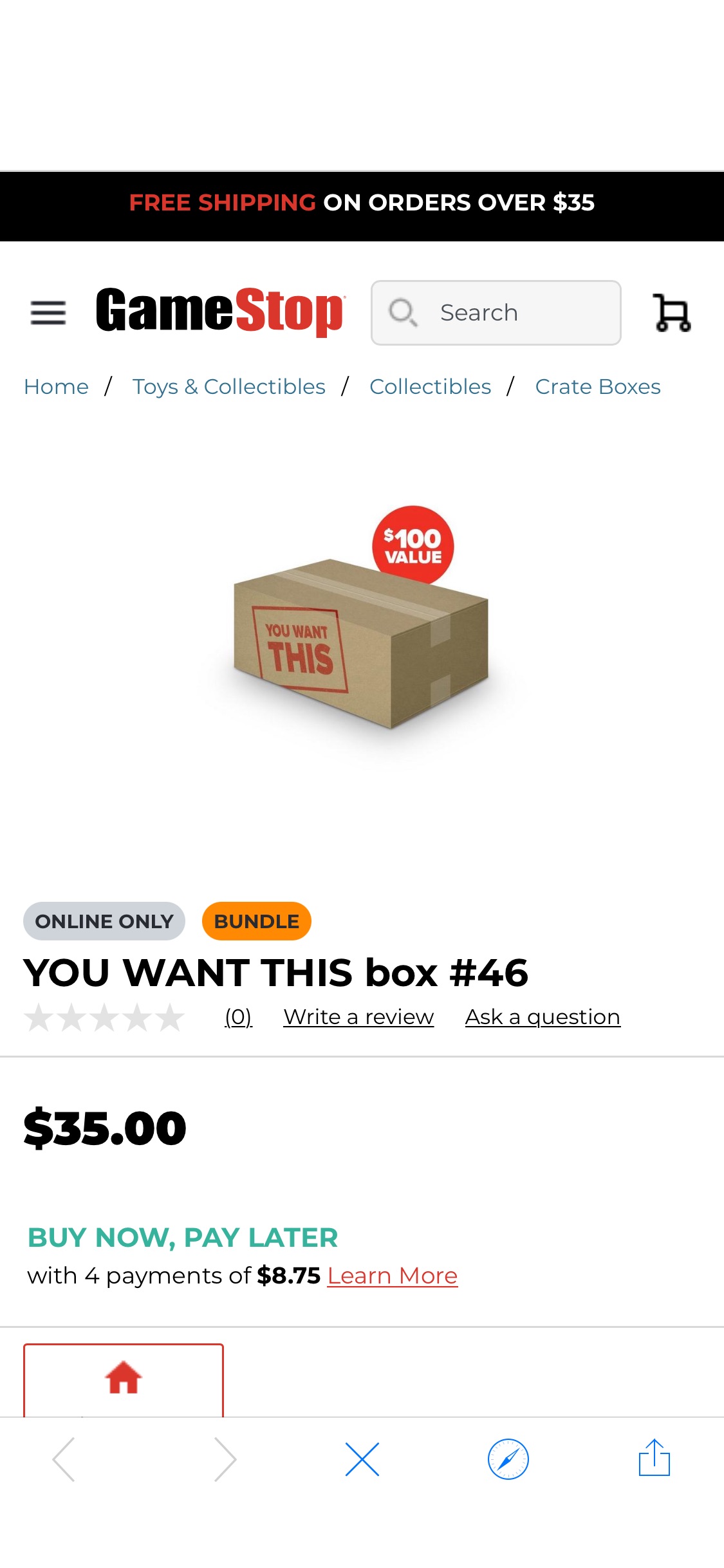 YOU WANT THIS box #46 | GameStop Gamestop神秘礼盒，价值100刀，现价35刀！