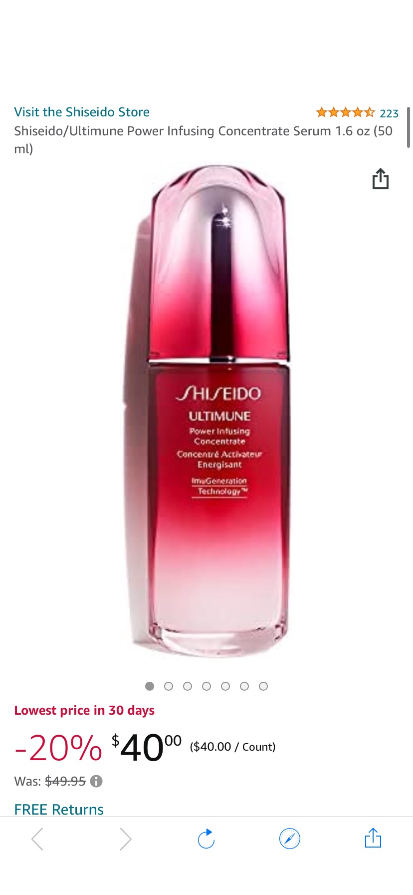 资生堂精华液Amazon.com: Shiseido/Ultimune Power Infusing Concentrate Serum 1.6 oz (50 ml) : Beauty & Personal Care