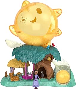 Amazon.com: Mattel Disney Wish Magical Star Playset with Asha Mini Doll &amp; 7 Surprise Wish Orbs Including 1 Star Figure &amp; 6 Animal Friends : Toys &amp; Games