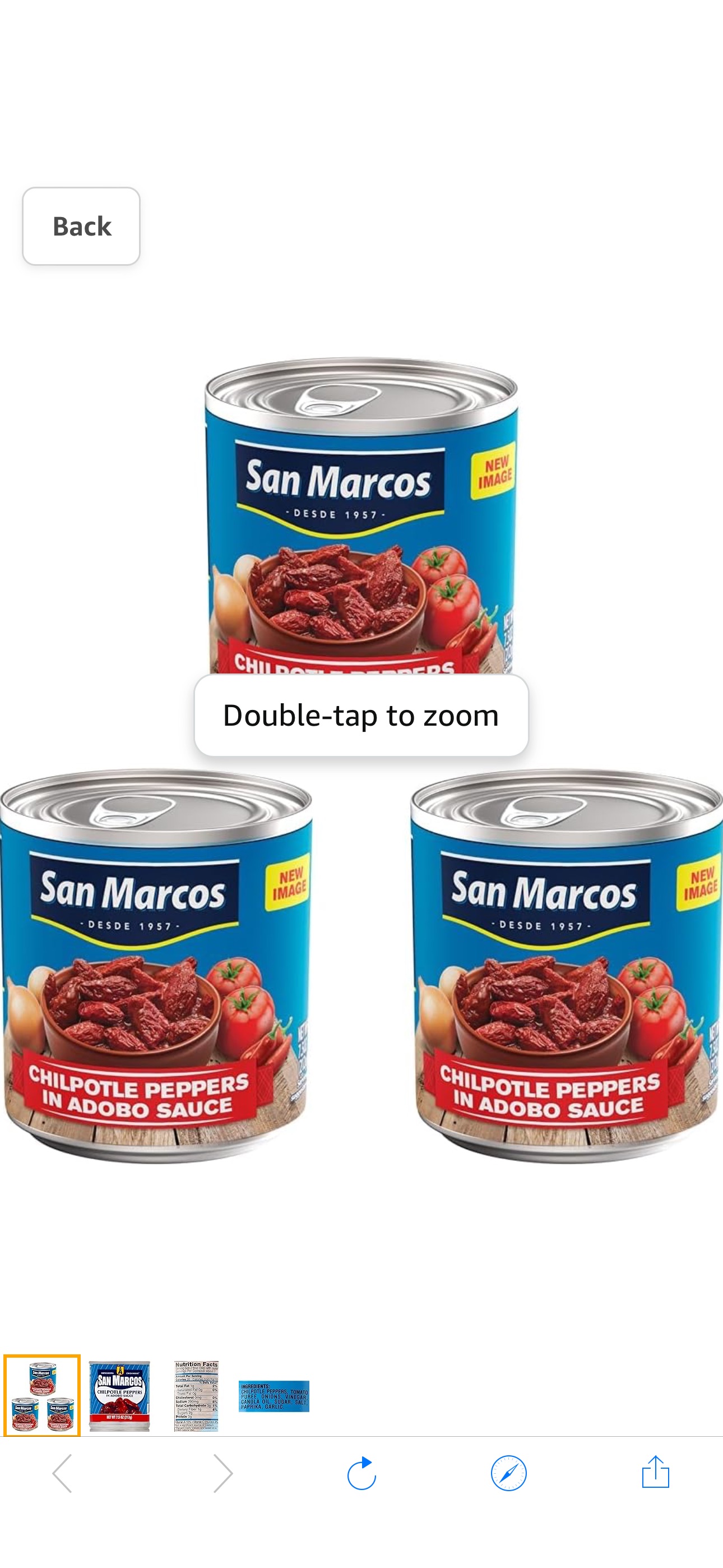 Amazon.com : San Marcos, Chilpotle In Adobo Sauce, 7.5 Ounce (Pack of 3) : Grocery & Gourmet Food