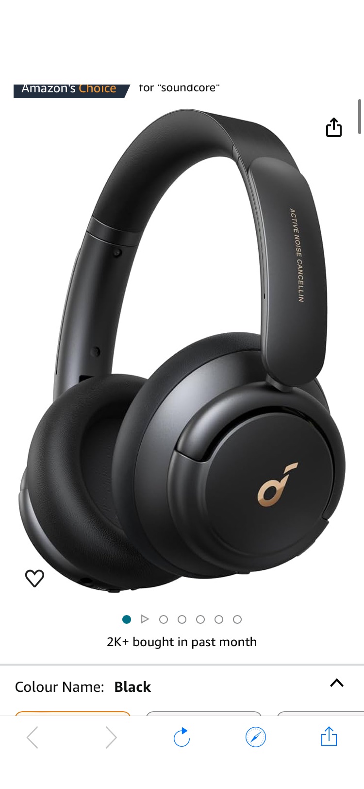 Soundcore by Anker Life Q30 Hybrid Active Noise Cancelling Headphones with Multiple Modes, Hi-Res Sound, Custom EQ via App, 40H Playtime, Comfortable Fit, Bluetooth Headphones, Multipoint Connection :