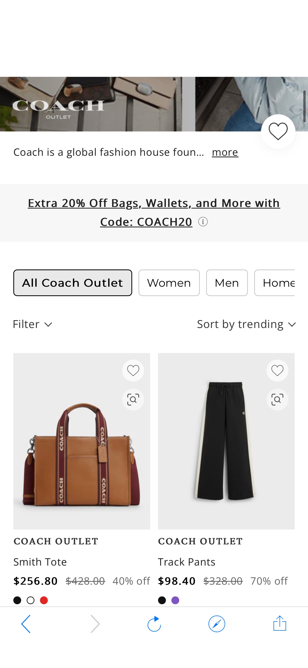 Coach Outlet | Shop Premium Outlets额外八折