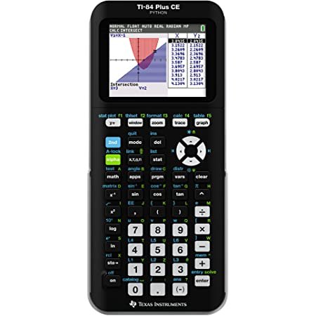 TI-84 Plus CE Graphing Calculator, Mixed Colors