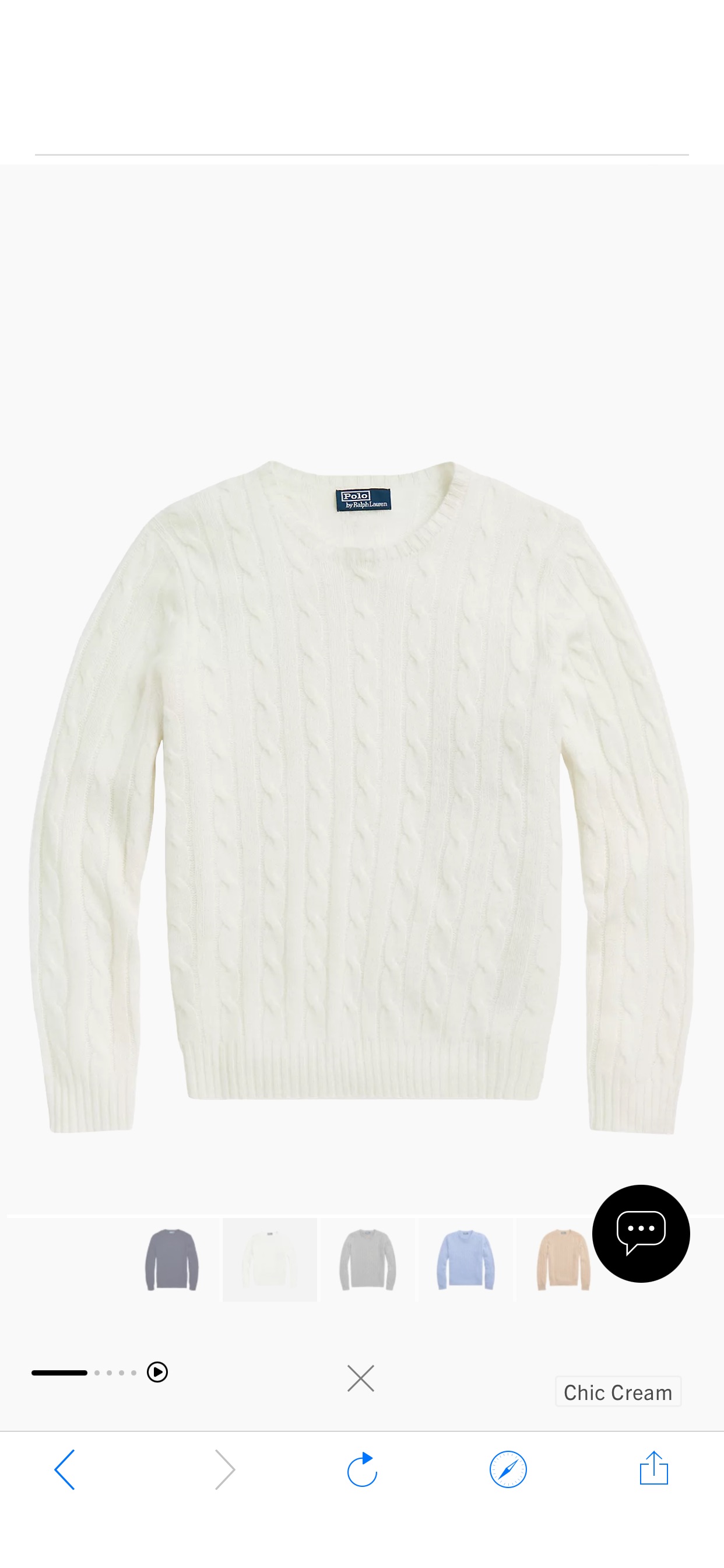 Shop Polo Ralph Lauren Cashmere Cable-Knit Sweater | Saks Fifth Avenue