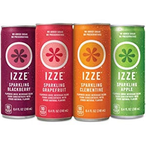 IZZE Sparkling Juice, 4种口味气泡水