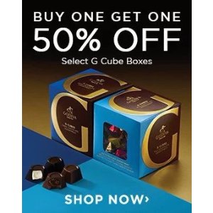低至七五折 GODIVA G cube等多款巧克力折扣
