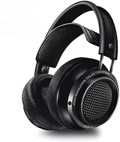 Amazon.com: PHILIPS Fidelio X2HR Over The Ear Open Back Wired Headphone 50mm Drivers- Black Professional Studio Monitor Headphones with Detachable Cable : Electronics