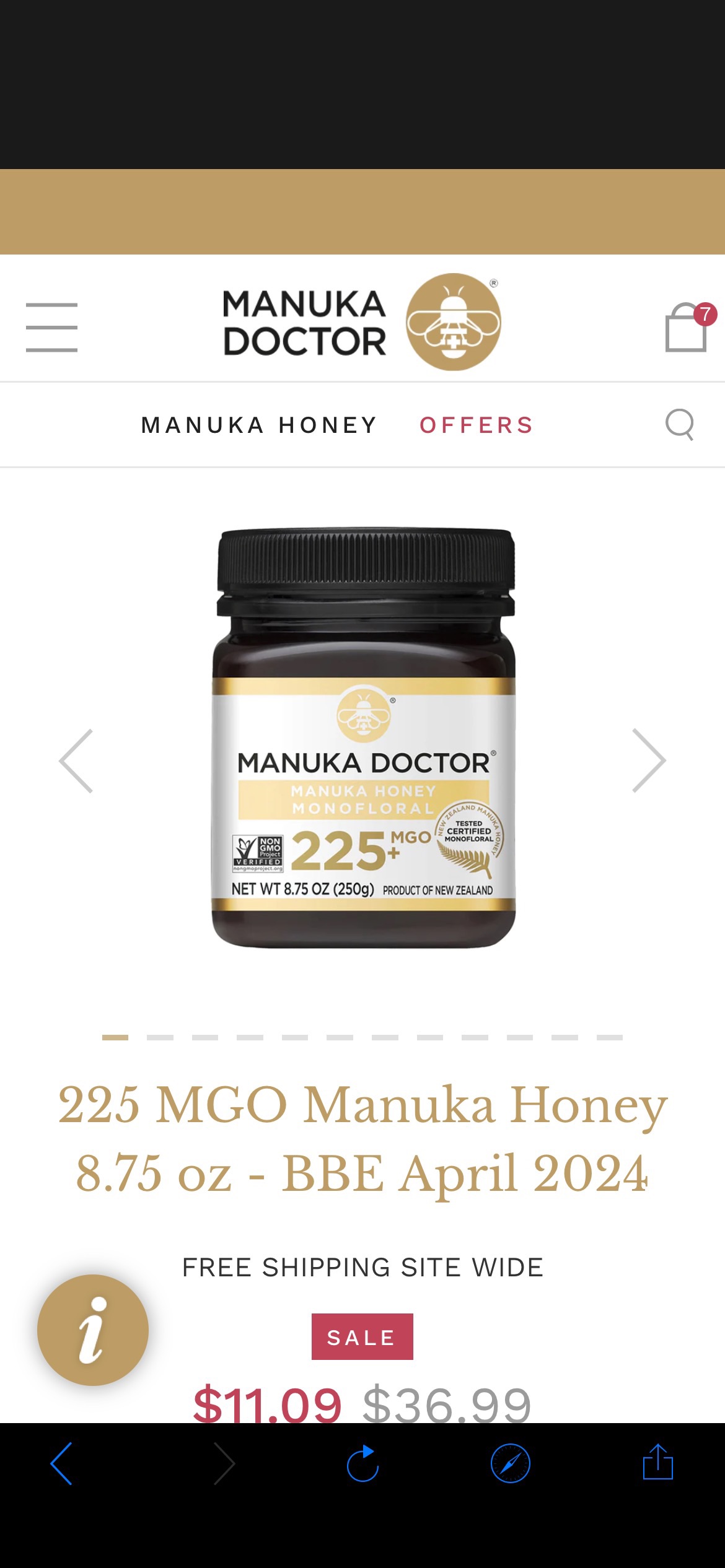 225 MGO Manuka Honey 8.75 oz - New Zealand Manuka Honey - Manuka Doctor US