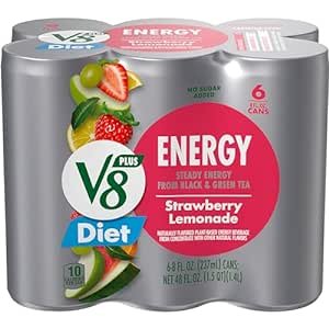 V8 +ENERGY 健康能量饮料8oz 6罐装
