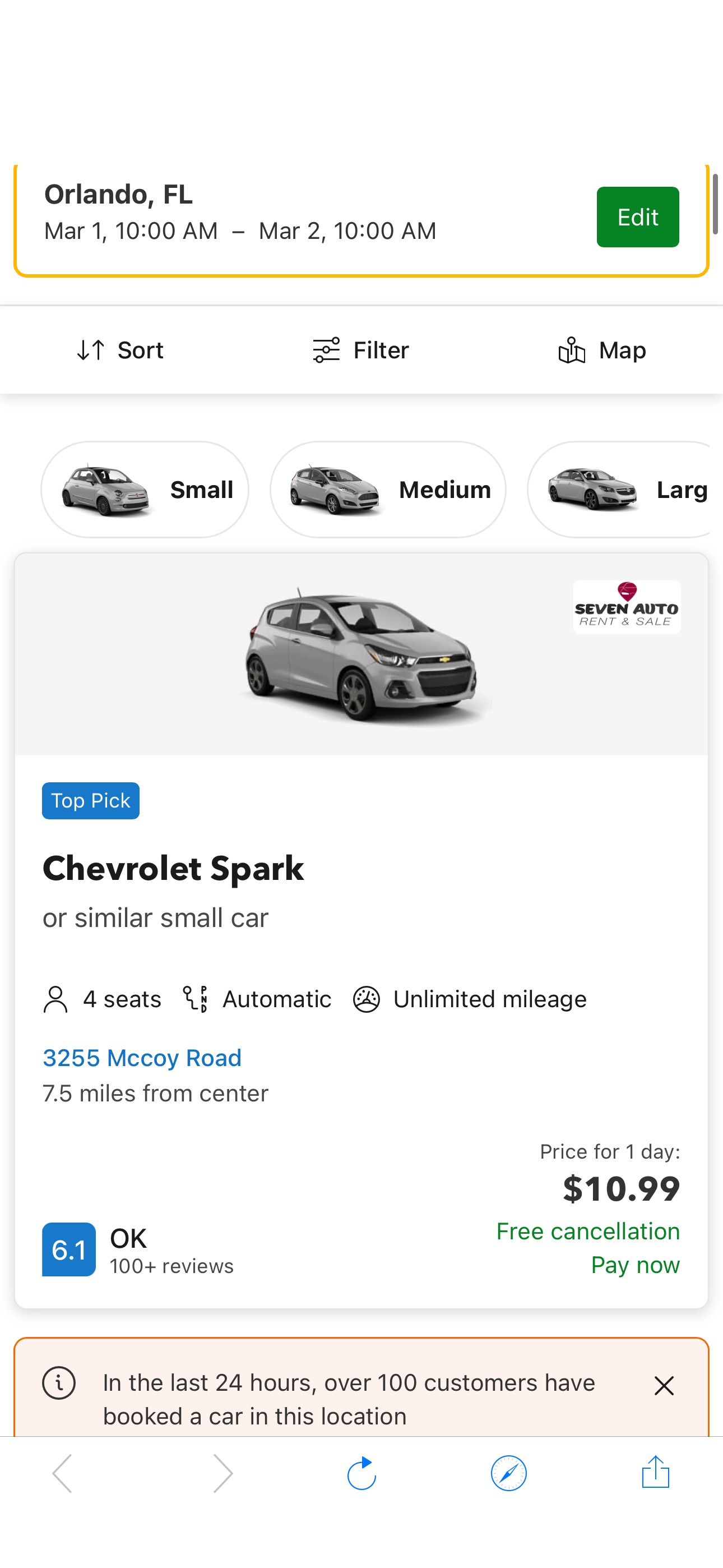 Search Results | Rentalcars.com 低至10.99