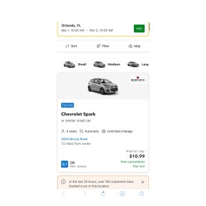 $10.99 Search Results | Rentalcars.com 低至10.99