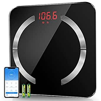 WOWBUY Scale for Body Weight and Fat with Bluetooth
