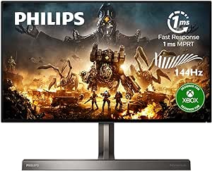 Amazon.com: PHILIPS Momentum 279M1RV 27&quot; HDR 600 Gaming Monitor with Nano IPS, 4K @ 120Hz (PC up to 144Hz), 1 ms, USB-C PD 65 Watts, NVIDIA G-SYNC/Gaming Console Compatible 