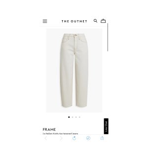 $140 Off-white Le Italien high-rise tapered jeans | FRAME | THE OUTNET