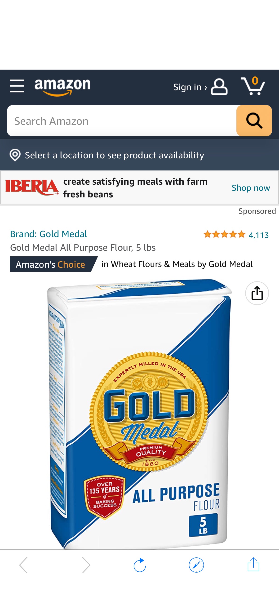 Amazon.com : Gold Medal All Purpose Flour, 5 lbs : Grocery & Gourmet Food
