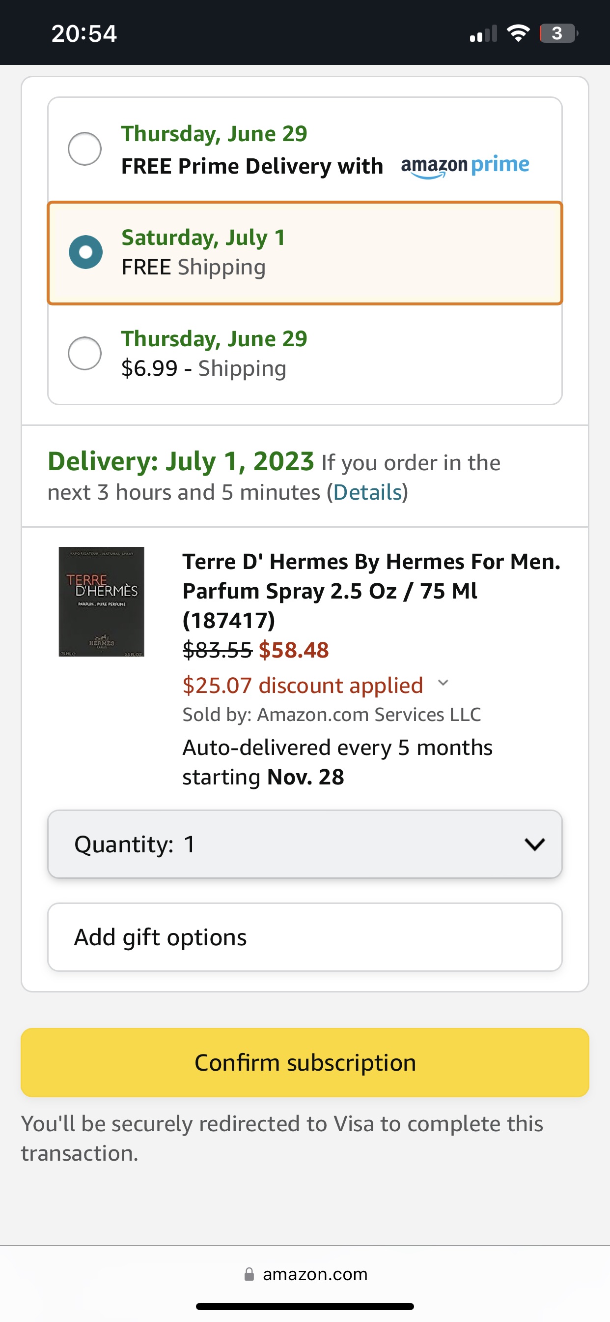 Amazon.com: Terre D' Hermes By Hermes For Men. Parfum Spray 2.5 Oz / 75 Ml (187417) : Everything Else
