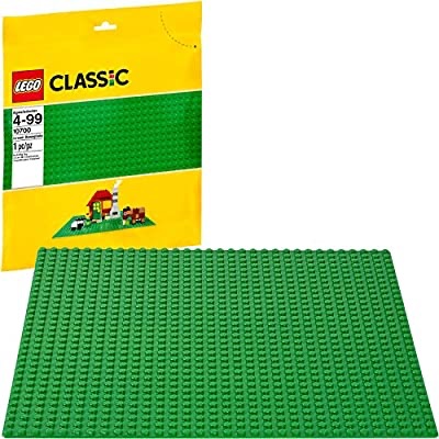 Amazon.com: LEGO Classic Green Baseplate 2304 Supplement for Building, Playing, and Displaying LEGO Creations, 10cm x 10cm, Large Building Base Accessory for Kids and Adults (1 Piece): Toys & Games乐高