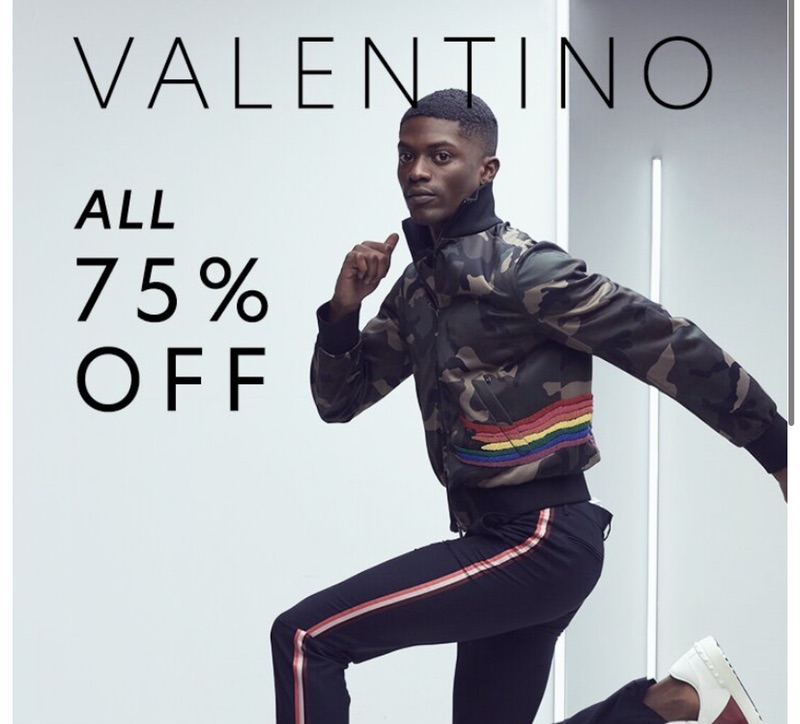 All 75% Off Valentino: Men’s Styles / Gilt男装促销