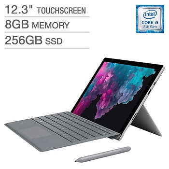 New Microsoft Surface Pro 6 Bundle - Intel Core i5 - 2736 x 1824 Display - Cobalt Surface Pro Type Cover Surface Pro 6 优惠价！