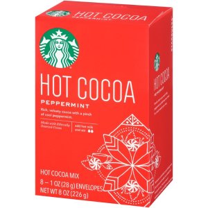 Starbucks Peppermint Hot Cocoa Mix, 8 count