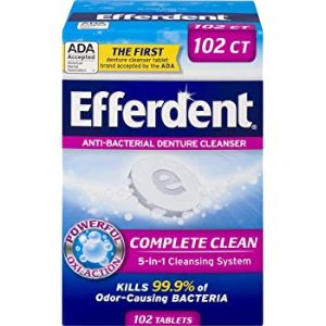 Efferdent Denture Cleanser Tablets, Complete Clean, 102 Tablets