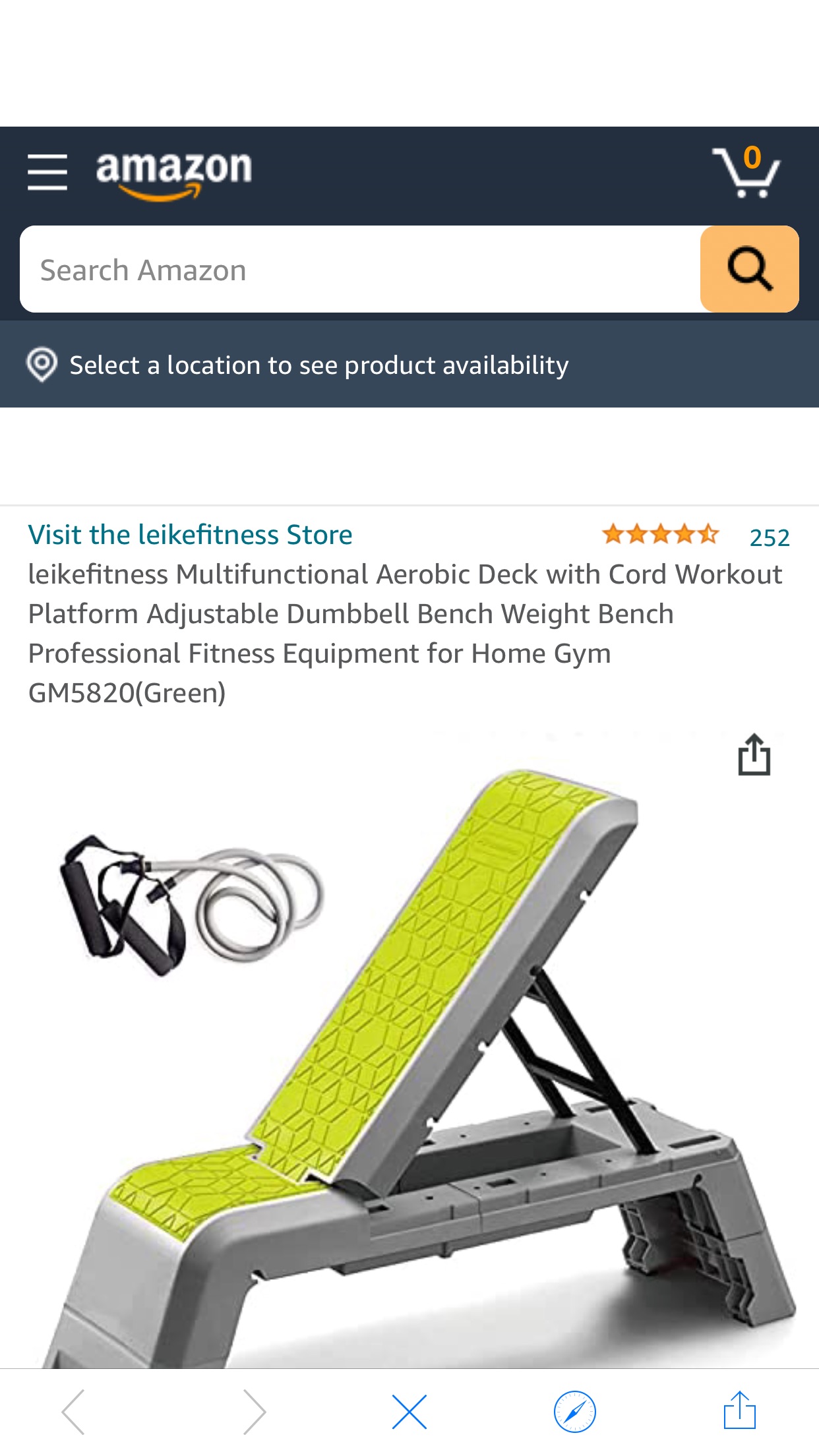 leikefitness Multifunctional Aerobic Deck with Cord Workout Platform Adjustable 家居多功能健身椅闪电折扣
