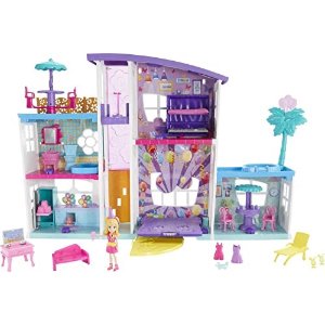 Polly Pocket Poppin' Party Pad is a Transforming Playhouse, Multicolor, 24 Inch