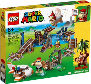 Diddy Kong's Mine Cart Ride Expansion Set 71425 | LEGO® Super Mario™ | Buy online at the Official LEGO® Shop US