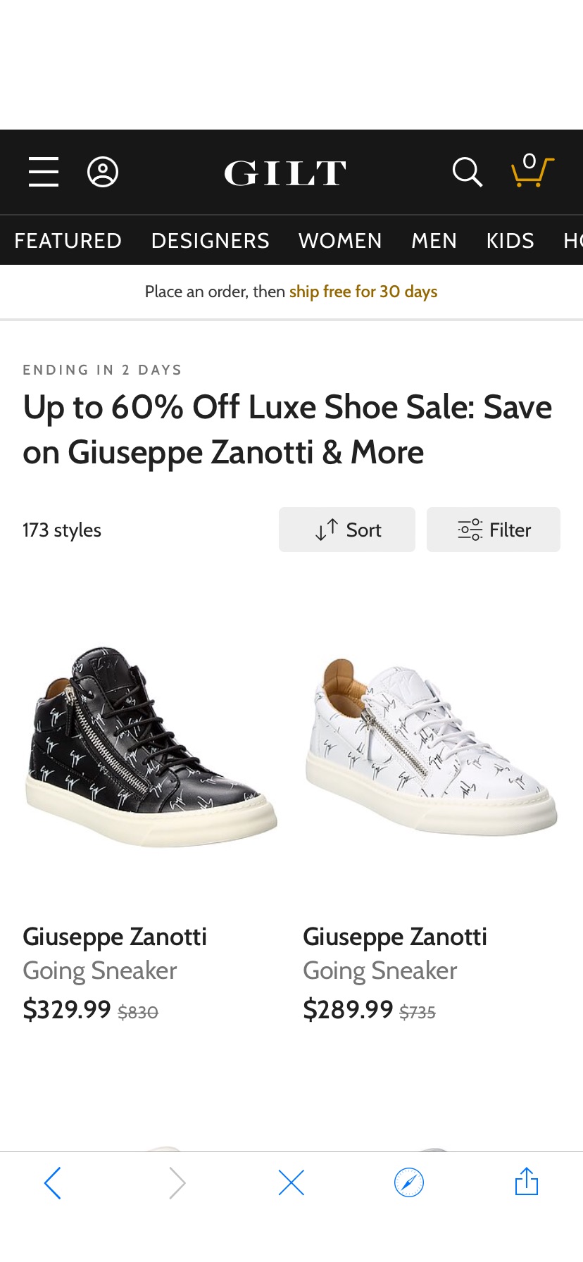 Up to 60% Off Luxe Shoe Sale: Save on Giuseppe Zanotti & More / Gilt