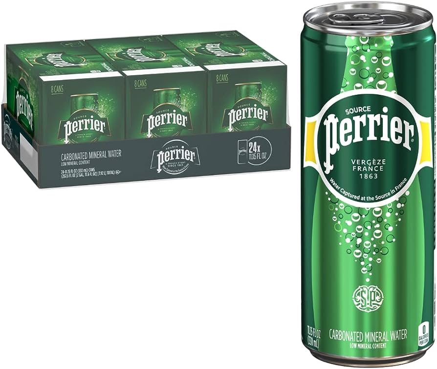 Amazon.com: Perrier Sparkling Water, 11.15 Fl Oz Cans (Pack of 24) : Grocery & Gourmet Food