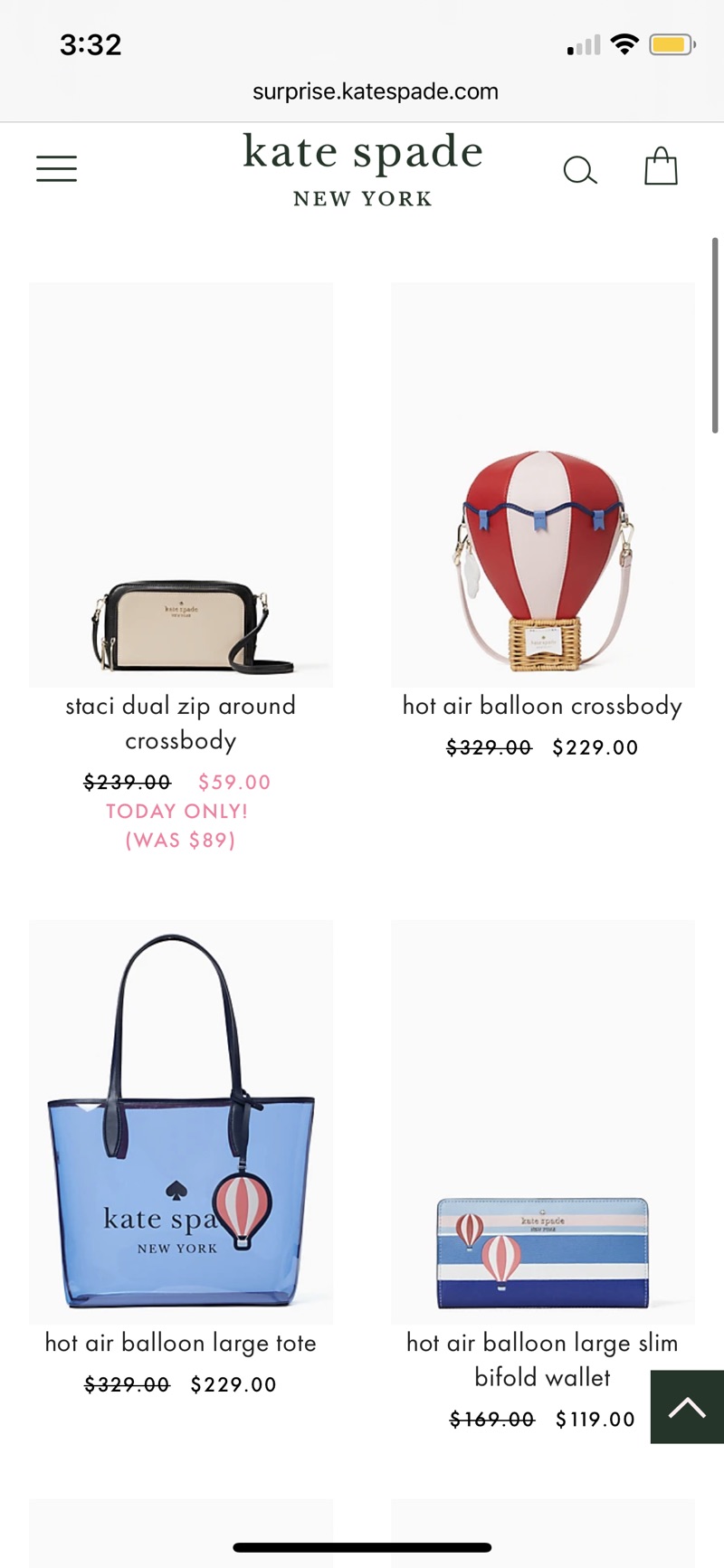 All Products - Handbags, Wallets, Jewelry & More | Kate Spade Surprise折扣区上新 低至25折