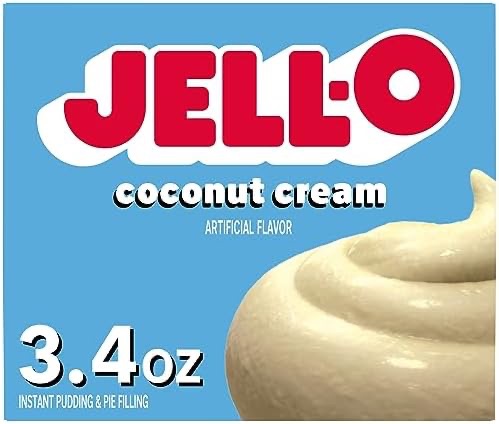 Amazon.com : Jell-O Instant Coconut Cream Pudding, 3.4 oz Box : Grocery & Gourmet Food