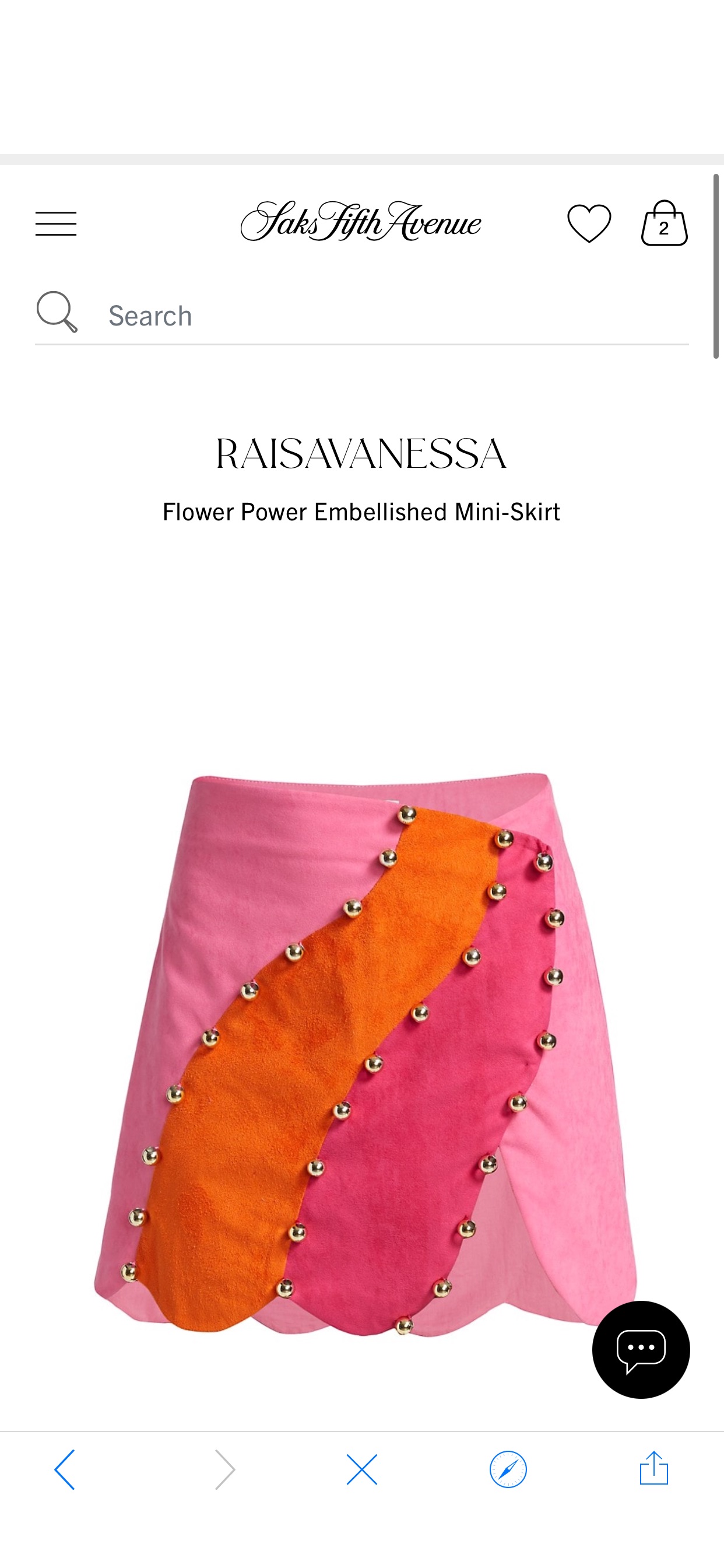 Shop RAISAVANESSA Flower Power Embellished Mini-Skirt | Saks Fifth Avenue
短裙