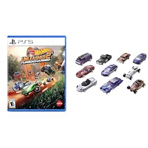 Hot Wheels 10件装 汽车玩具 + Hot Wheels Unleashed 2: Turbocharged - PlayStation 5游戏套装