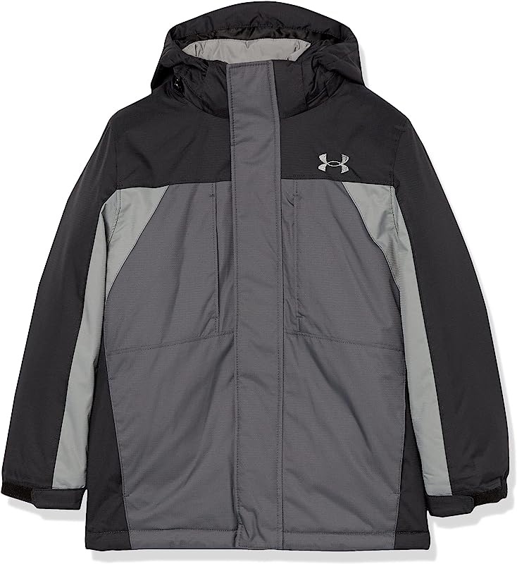 Amazon.com: Under Armour Boys' Westward 3-in-1 Jacket, Removable Hood & Liner, Windproof & Water Repellant, Black, 7: Clothing, Shoes & Jewelry