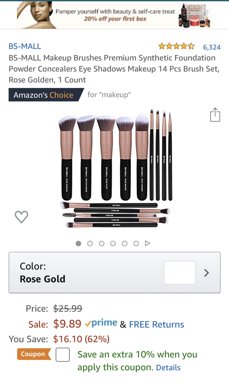 Amazon.com: BS-MALL Makeup Brushes Premium Synthetic Foundation Powder Concealers Eye Shadows Makeup 14 Pcs Brush Set, Rose Golden, 1 Count: Gateway
BS-MALL玫瑰金化妆刷14件套