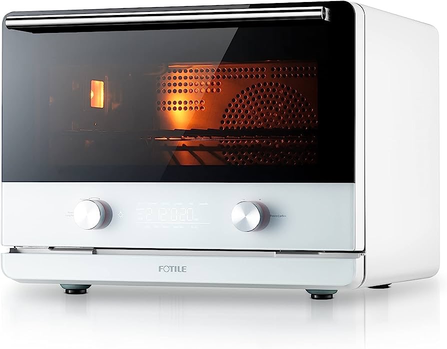 降价 Amazon.com: FOTILE 方太蒸烤箱 ChefCubii 4-in-1 Countertop Convection Steam Combi Oven Air Fryer Dehydrator with Temperature Control, 40 Preset Menu and Steam Self-Clean, 1 CFT: Home & Kitchen