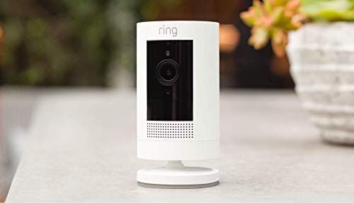 Amazon.com: Certified Refurbished Ring Stick Up Cam Battery HD security camera with custom privacy controls, Simple setup, Works with Alexa - White : Electronics