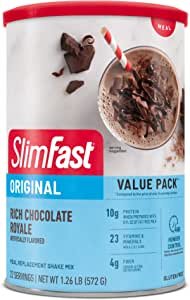 SlimFast Meal Replacement Powder, Original Rich Chocolate Royale 1.26Lb