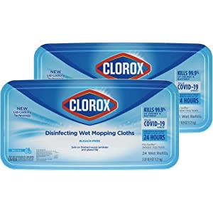 Clorox 杀菌拖地湿巾2盒装