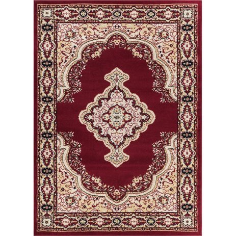 Well Woven Miami Tehran Traditional Medallion Red 5' x 7' Area Rug
