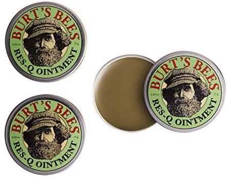 Amazon.com : Burt's Bees 100% Natural Res-Q Ointment, Multipurpose Balm - 0.6 Ounce Tin (Pack of 3) (Packaging May Vary) 万能紫草膏