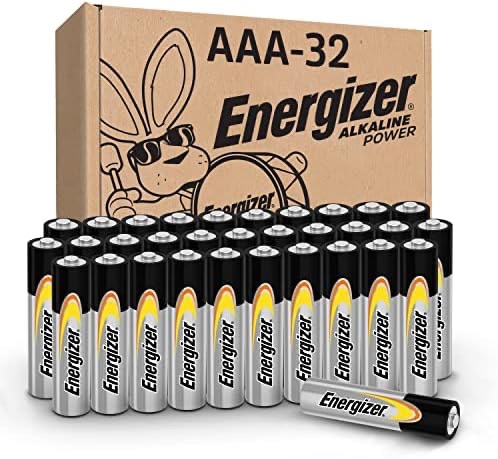 Amazon.com: Energizer 碱性电源AAA电池（32包），长效三A电池：