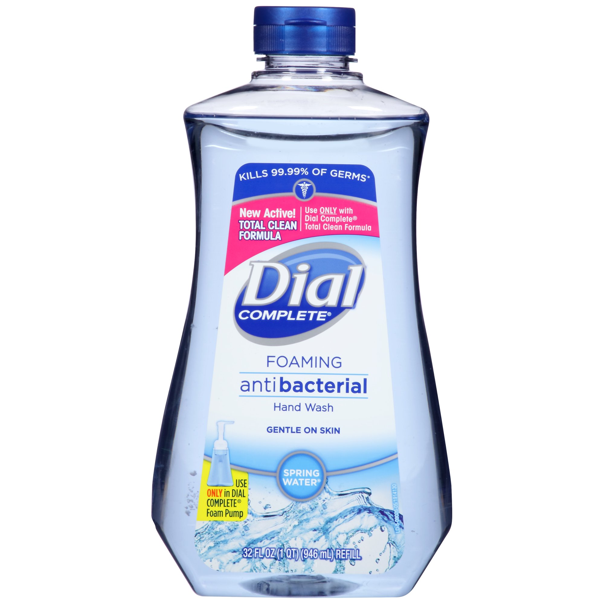 抗菌泡沫洗手液补充装
Dial Complete Antibacterial Foaming Hand Wash Refill, Spring Water, 32 Ounce