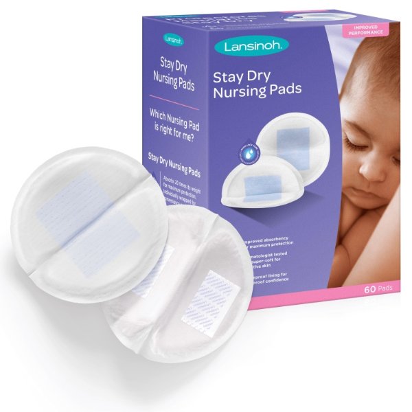 Stay Dry Disposable Nursing Pads for Breastfeeding, 60 Ct