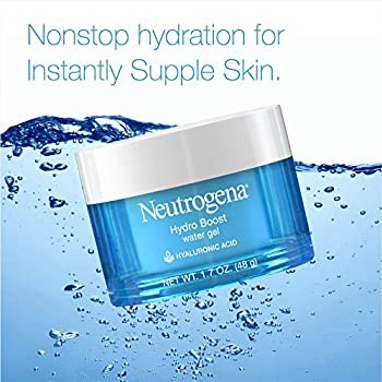 Amazon.com: Neutrogena Hydro Boost Hyaluronic Acid Hydrating Water Gel Daily Face Moisturizer for Dry Skin, Oil-Free, Non-Comedogenic Face Lotion, 1.7 fl. oz: Beauty面霜